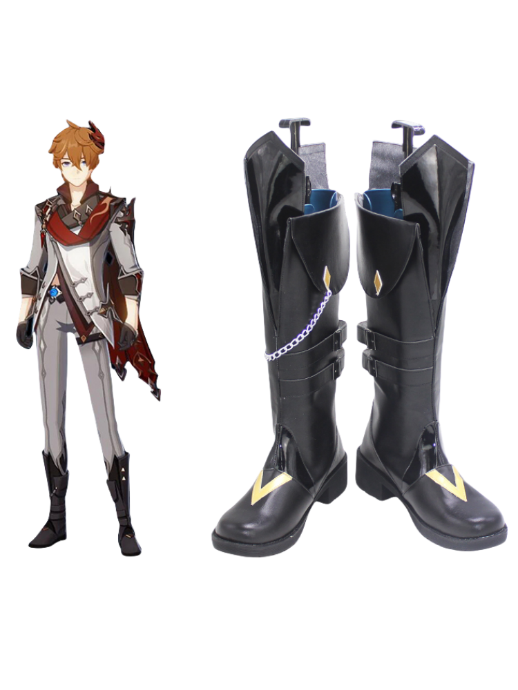 Genshin Impact Tartaglia Cosplay Shoes