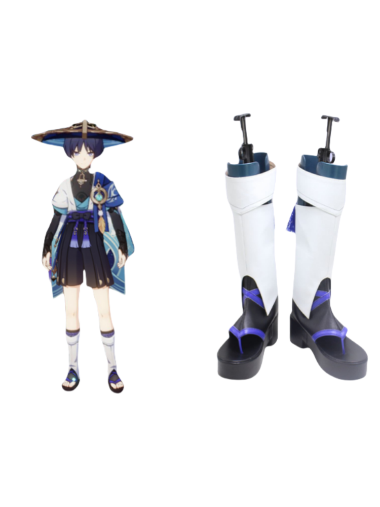 Genshin Impact Scaramouche Wanderer Cosplay Shoes