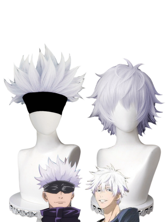 Jujutsu Kaisen Satoru Gojo Silver Purple Cosplay Wig