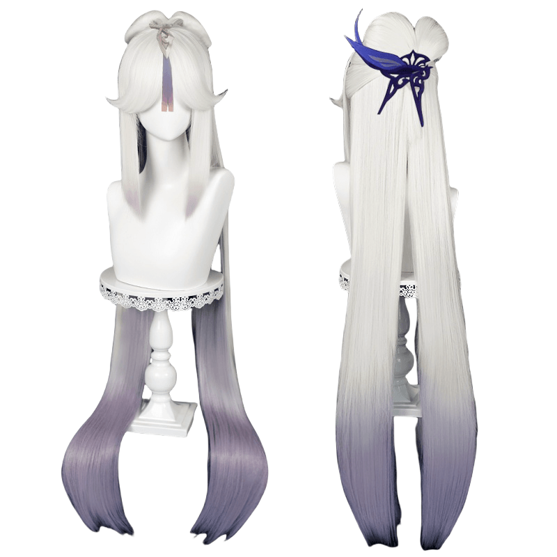 Genshin Impact Ningguang Orchid's Evening Gown Cosplay White Wig