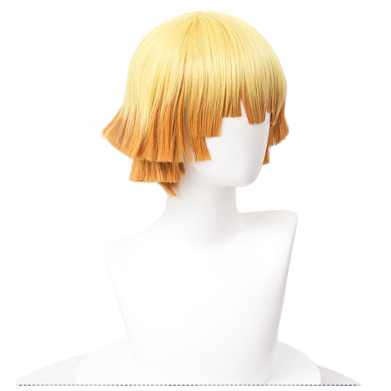 Demon Slayer: Kimetsu No Yaiba Agatsuma Zenitsu Golden Cosplay Wig