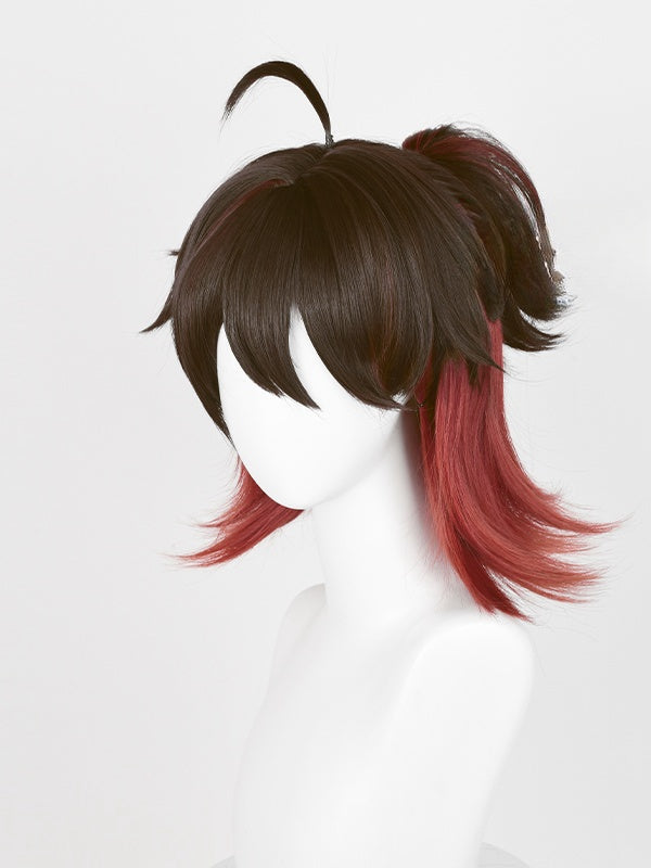 Genshin Impact Gaming Black and Brown Cosplay Wig