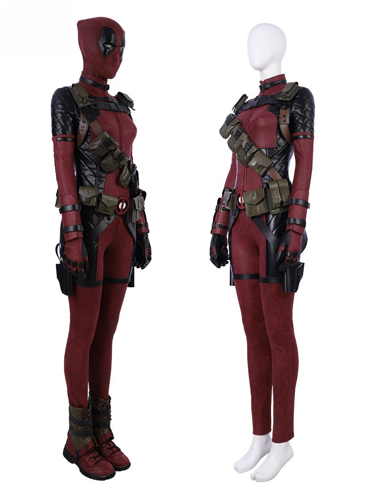 Lady Deadpool Wanda Wilson Halloween Cosplay Costume