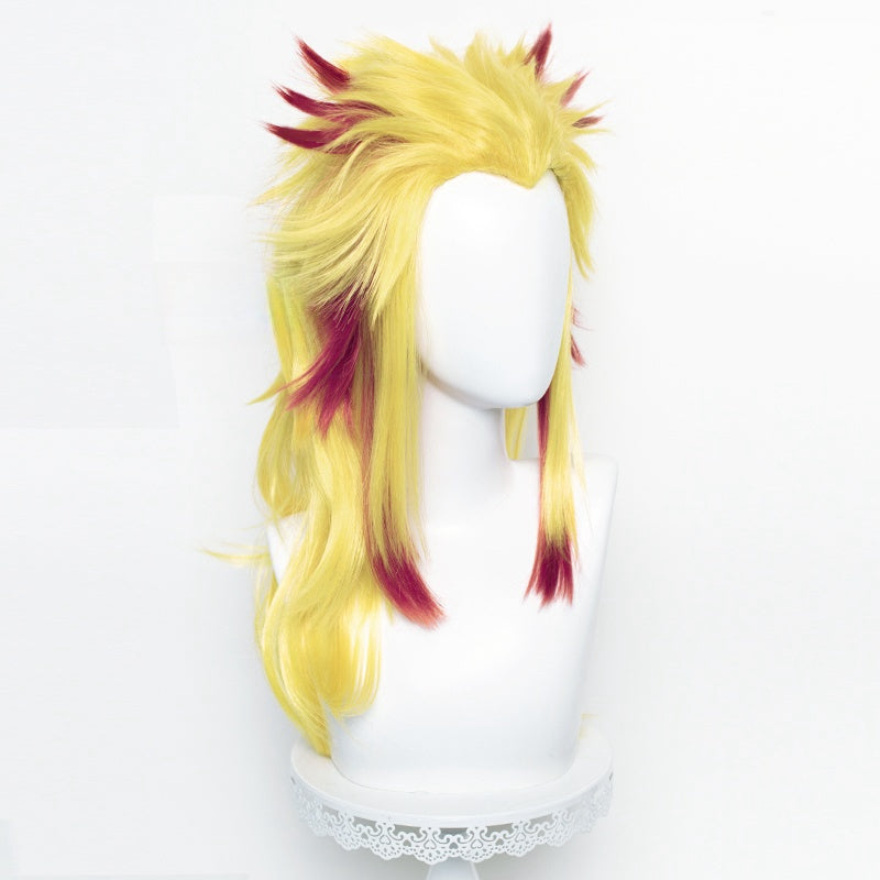 Demon Slayer: Kimetsu No Yaiba Rengoku Kyoujurou Cosplay Wig
