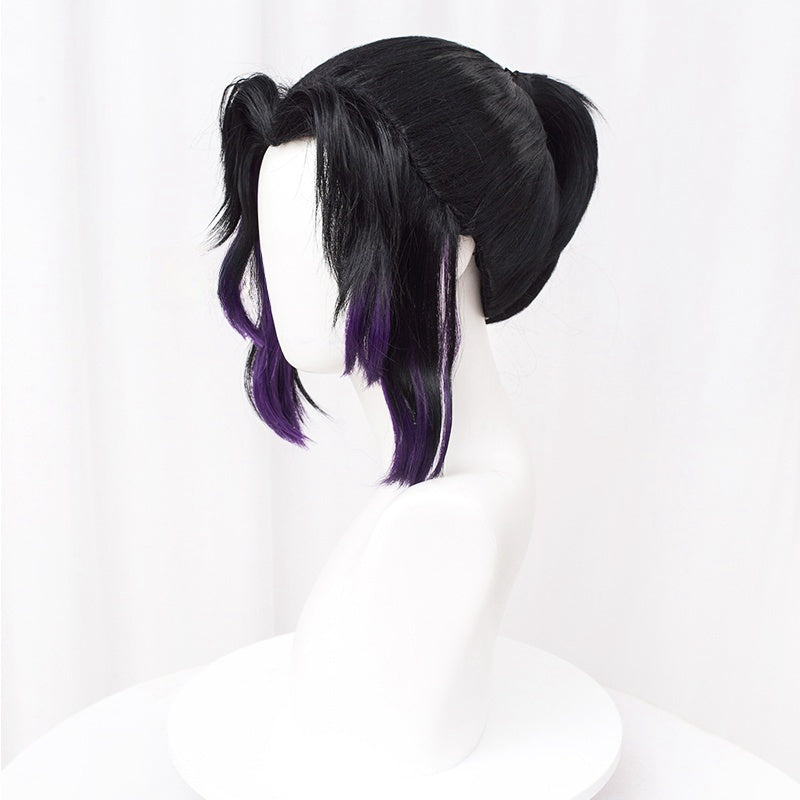 Demon Slayer: Kimetsu No Yaiba Kochou Shinobu Black to Purple Cosplay Wig