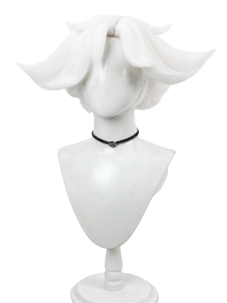 Hazbin Hotel Angel Dust White Cosplay Wig