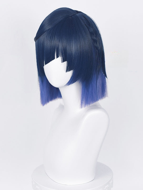 Genshin Impact Yelan Blue Cosplay Wig