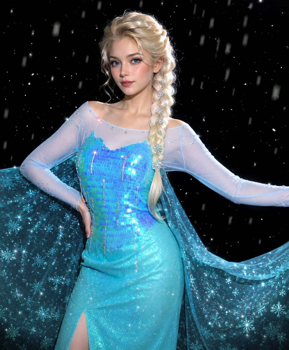 Frozen Elsa Cosplay Costume