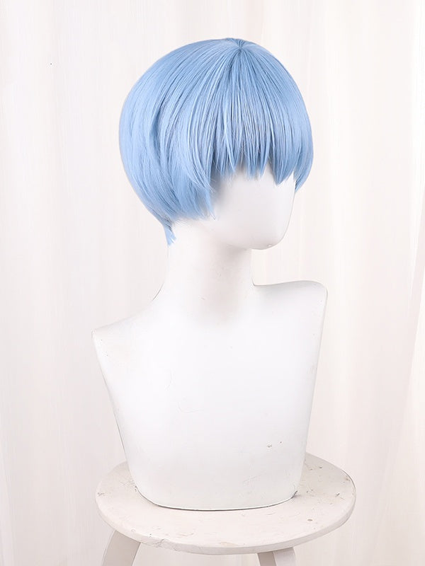Frieren: Beyond Journey's End Himmel Light Blue Cosplay Wig