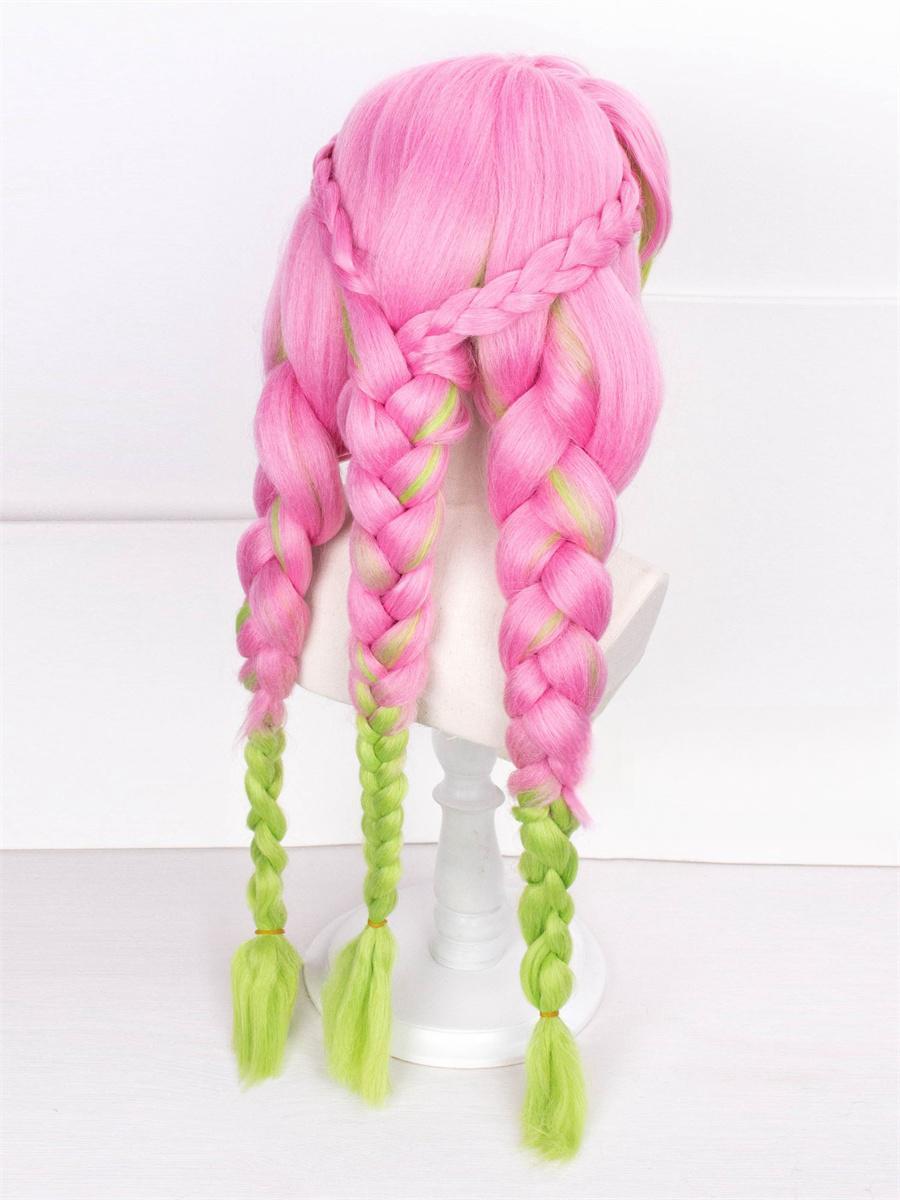 Demon Slayer: Kimetsu No Yaiba Mitsuri Kanroji Pink to Green Cosplay Wig