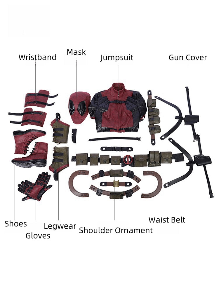 Lady Deadpool Wanda Wilson Halloween Cosplay Costume