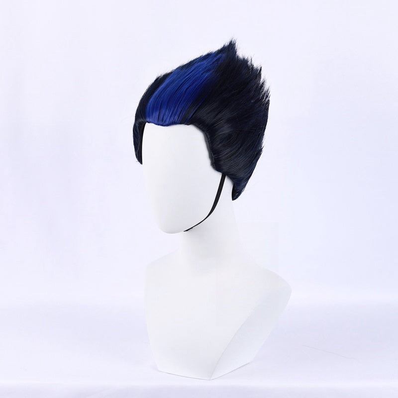 Valorant Yoru Blue to Black Cosplay Wig