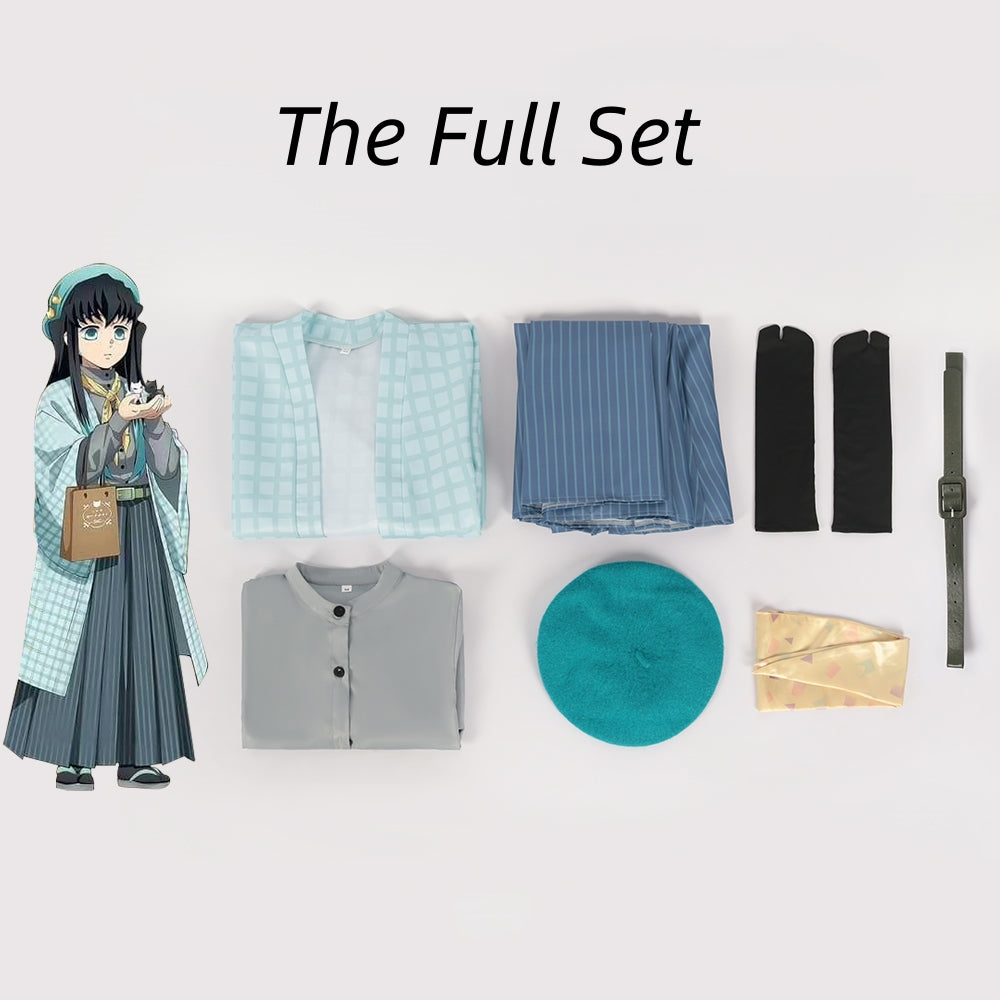 Demon Slayer: Kimetsu No Yaiba Muichiro Tokito Kimono Cosplay Costume