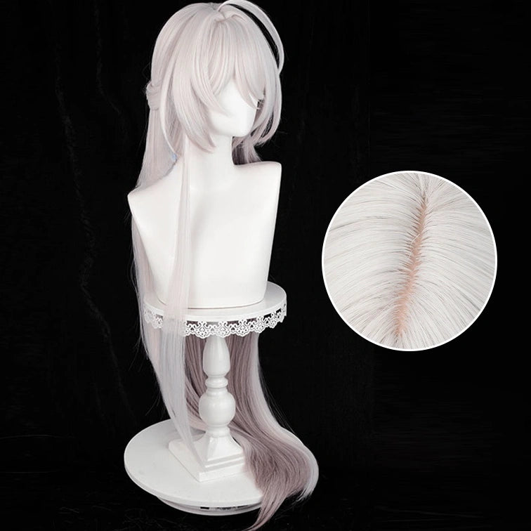 Honkai:Star Rail:Acheron White/Blue Cosplay Wig
