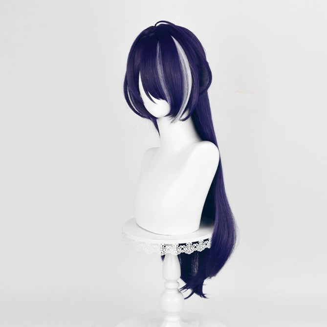 Honkai:Star Rail:Acheron White/Blue Cosplay Wig