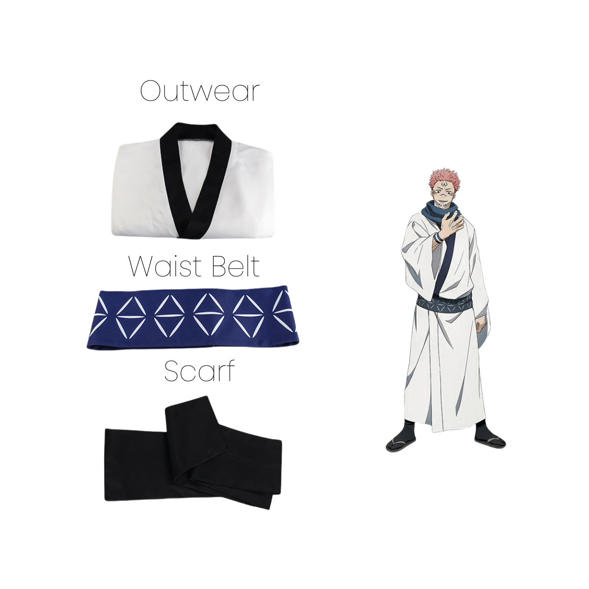 Jujutsu Kaisen Ryomen Sukuna Cosplay Costume