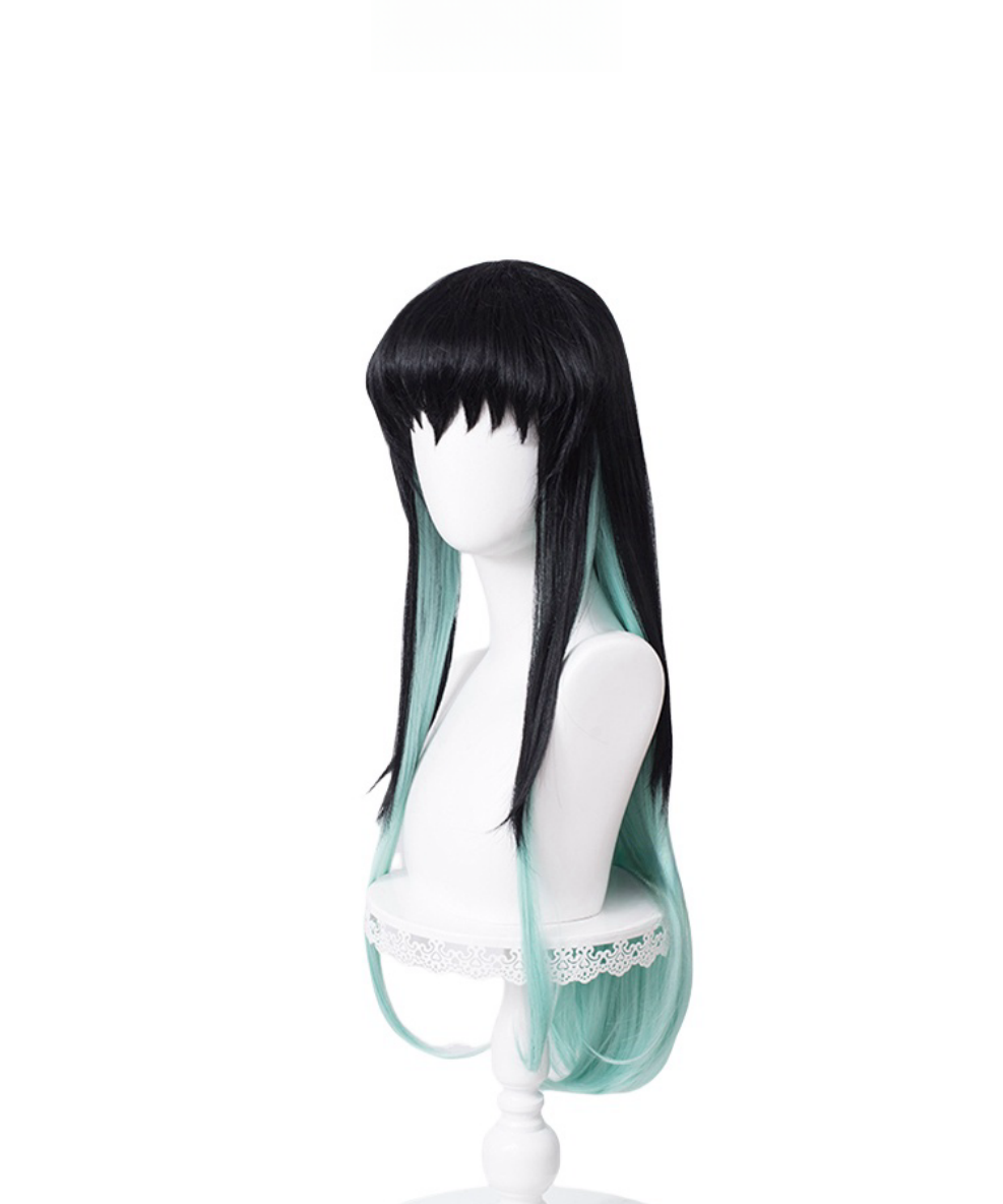 Demon Slayer: Kimetsu No Yaiba Tokitou Muichirou Gradient Cosplay Wig