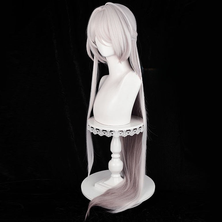 Honkai:Star Rail:Acheron White/Blue Cosplay Wig