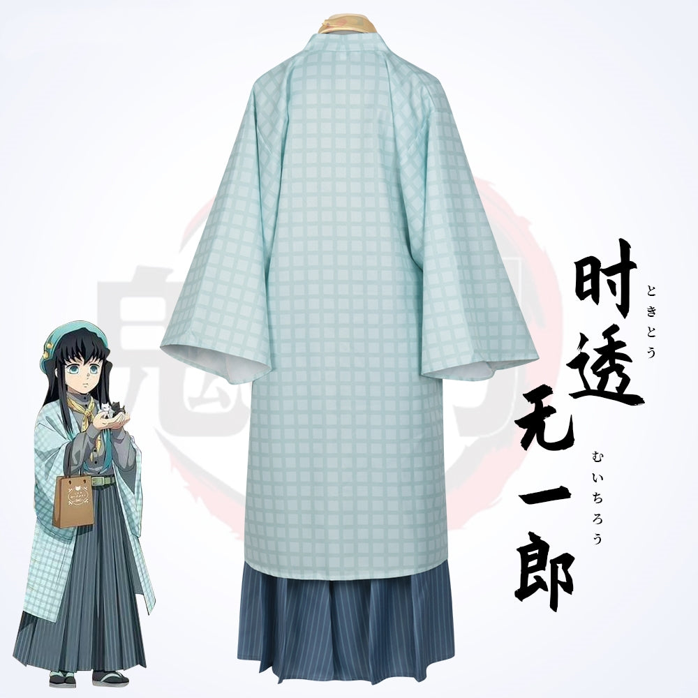Demon Slayer: Kimetsu No Yaiba Muichiro Tokito Kimono Cosplay Costume