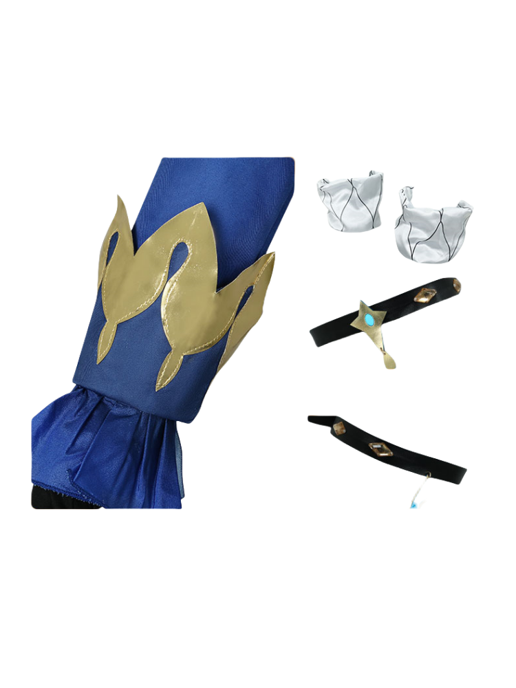 Genshin Impact Hydro Archon Focalors Dark Furina Cosplay Costume