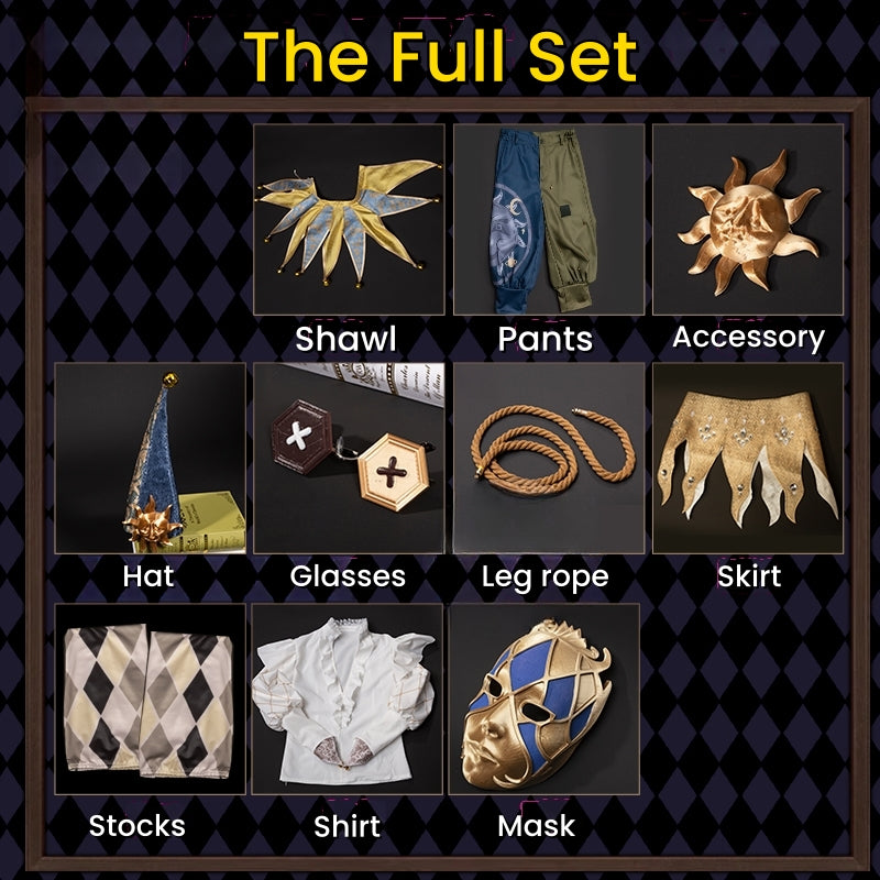 Identity V Weeping Clown Joker Extinguished Sun Skin Cosplay Costume