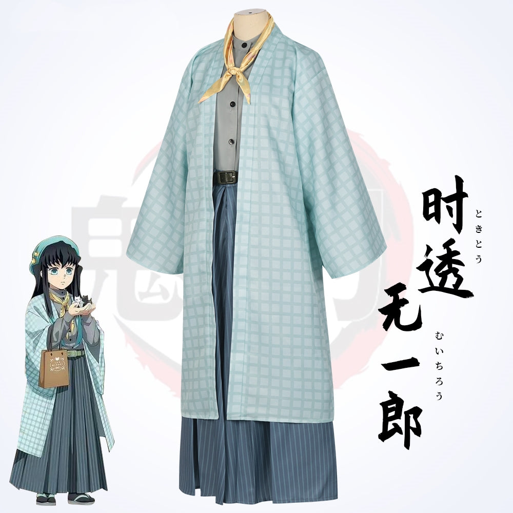 Demon Slayer: Kimetsu No Yaiba Muichiro Tokito Kimono Cosplay Costume