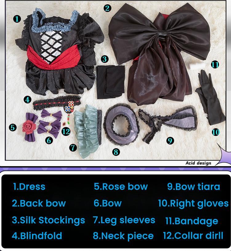 Love, Chunibyo & Other Delusions! Takanashi Rikka Cosplay Costume