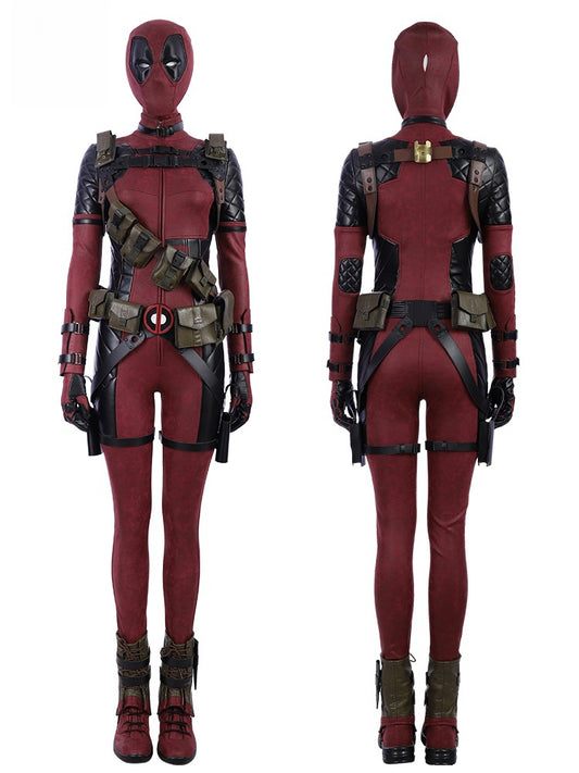 Lady Deadpool Wanda Wilson Halloween Cosplay Costume