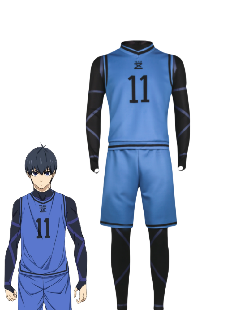 Blue Lock Football Jersey Uniform Cosplay Costume