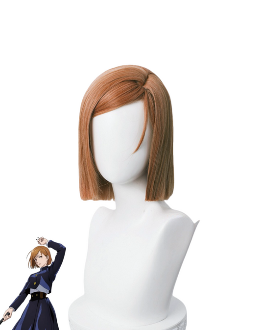 Jujutsu Kaisen Nobara Kugisaki Orange Brown Cosplay Wig