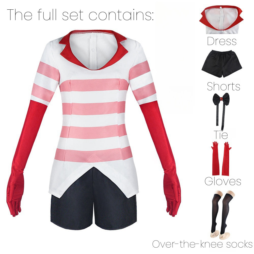 Hazbin Hotel Angel Dust Cosplay Costume
