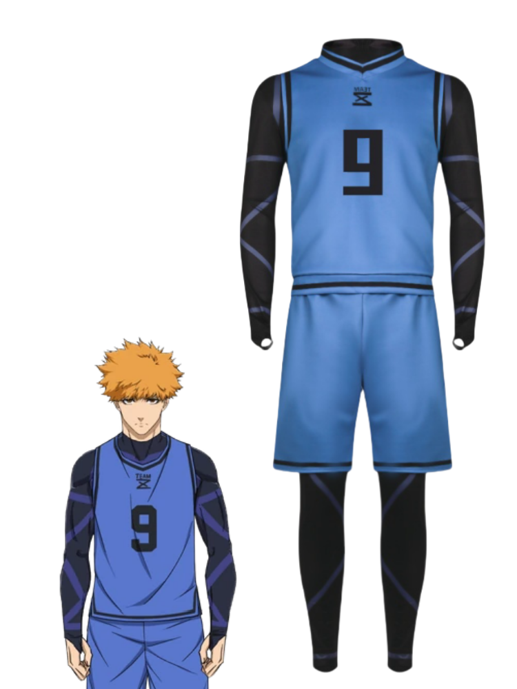 Blue Lock Football Jersey Uniform Cosplay Costume