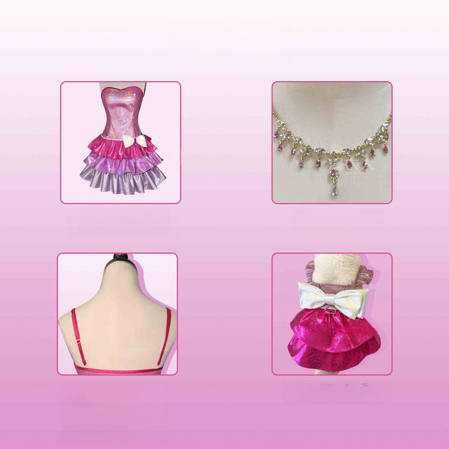 Barbie: A Fashion Fairytale Princess Barbie +Cat Barbie Cosplay Costume