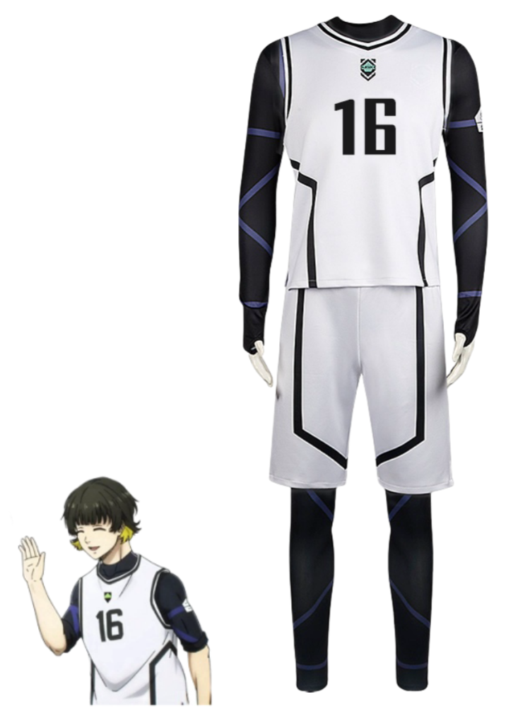Blue Lock Football Jersey Uniform Cosplay Costume