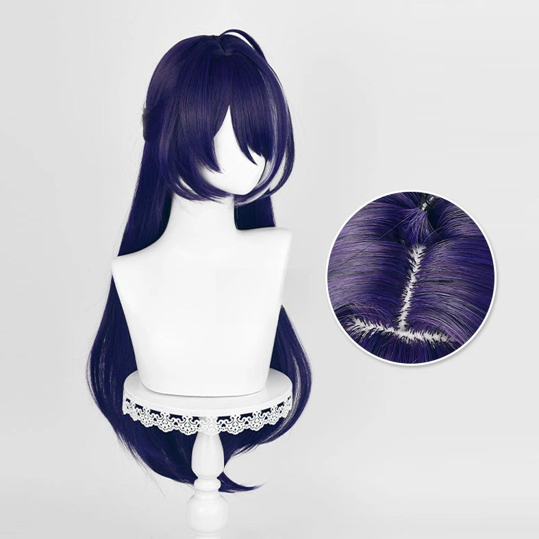 Honkai:Star Rail:Acheron White/Blue Cosplay Wig