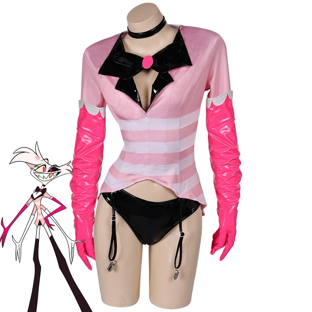 Hazbin Hotel TV Angel Dust Lingerie for Women Party Carnival Halloween Cosplay Costume