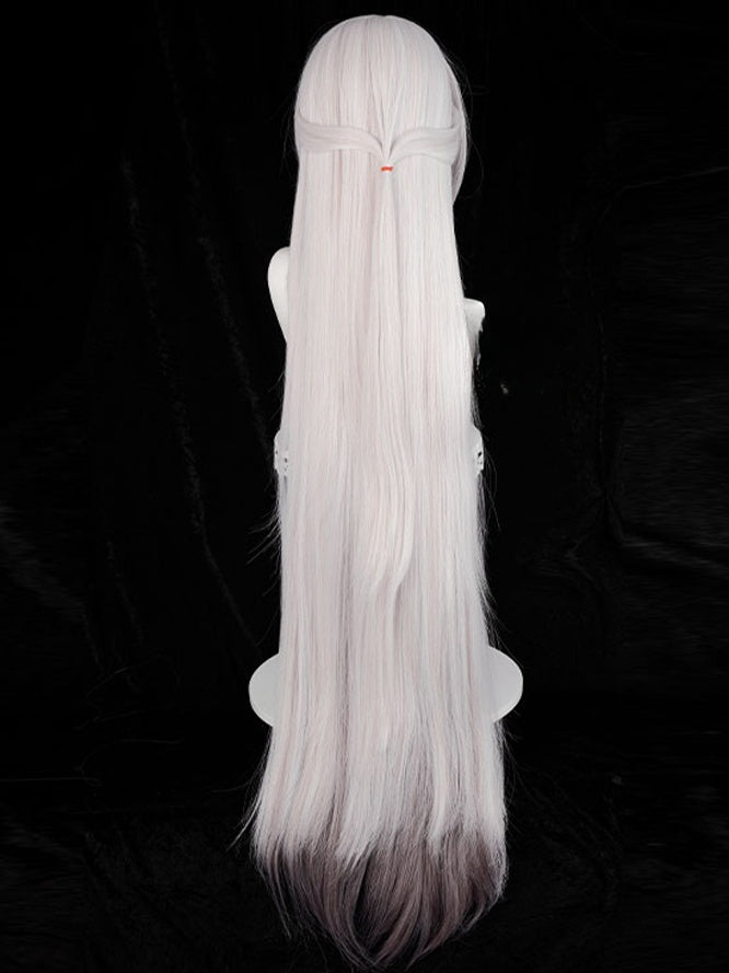 Honkai:Star Rail:Acheron White/Blue Cosplay Wig