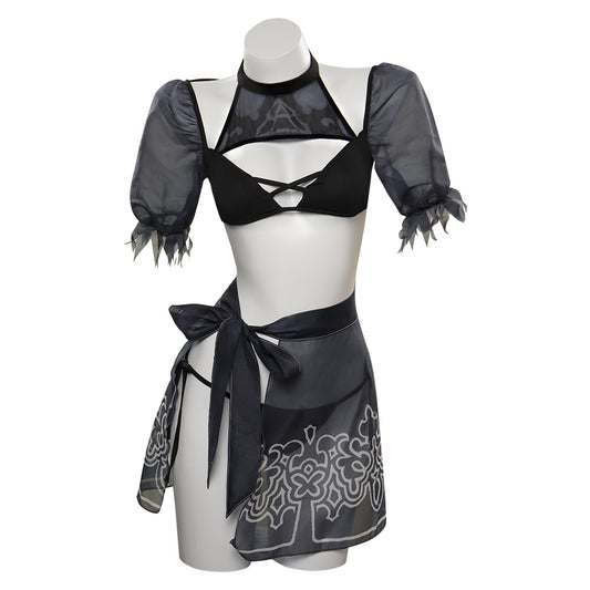 Nier: Automata  YoRHa No.2 Type B 2B Douji Swimsuit Cosplay Costume