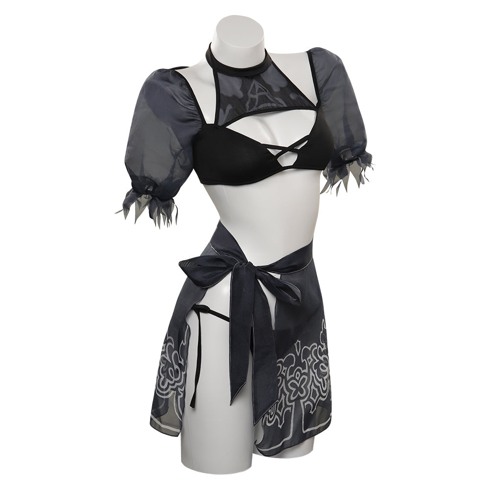 Nier: Automata  YoRHa No.2 Type B 2B Douji Swimsuit Cosplay Costume