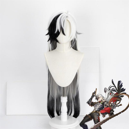 Honkai: Star Rail Boothill Black and White Cosplay Wig