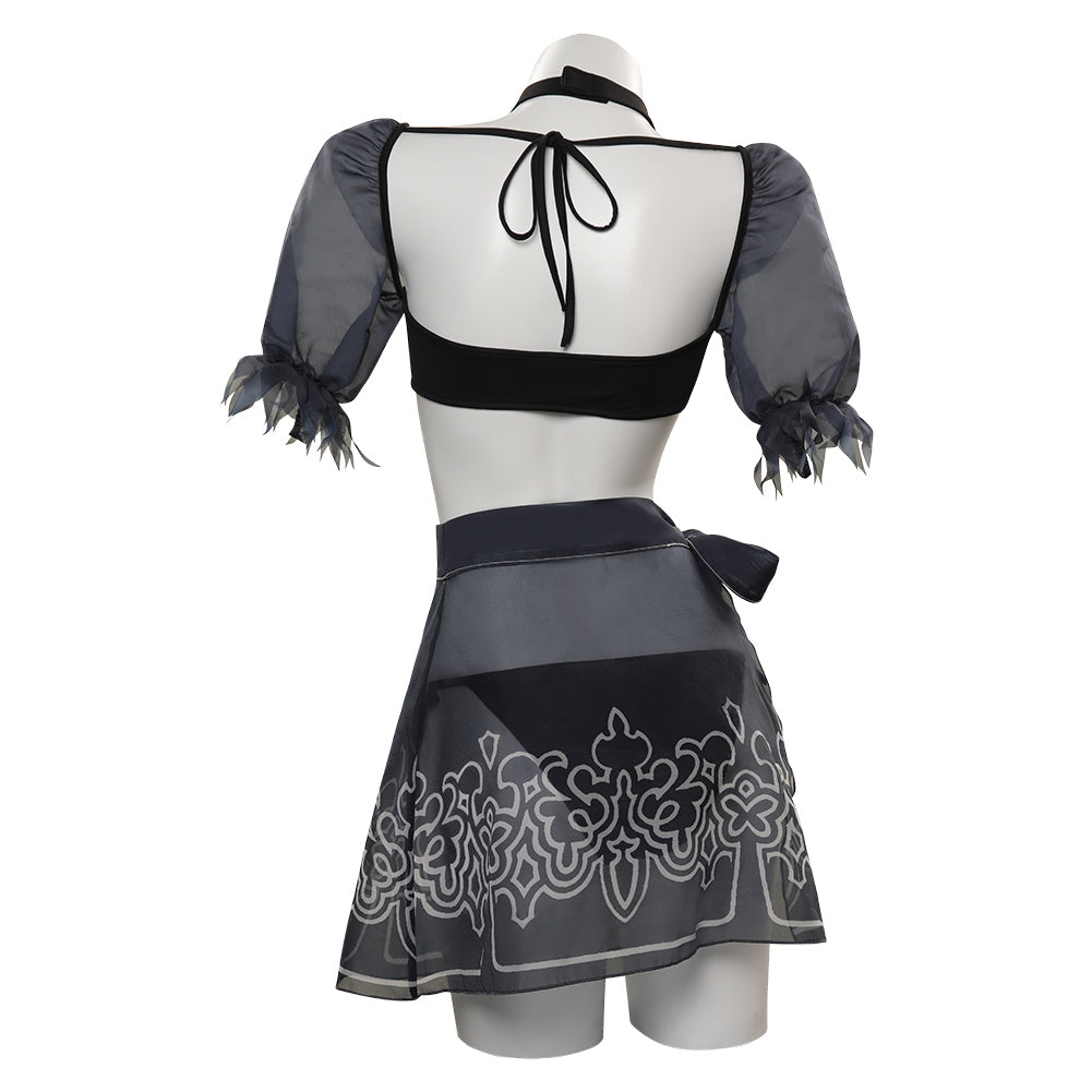 Nier: Automata  YoRHa No.2 Type B 2B Douji Swimsuit Cosplay Costume