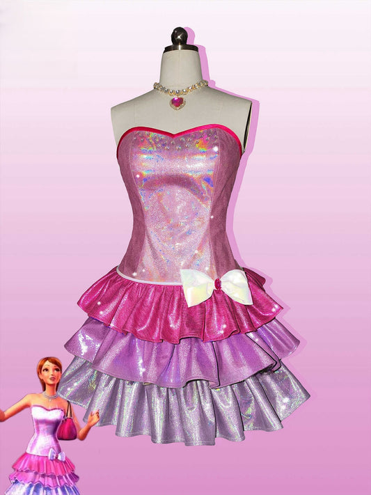 Barbie: A Fashion Fairytale Princess Barbie +Cat Barbie Cosplay Costume