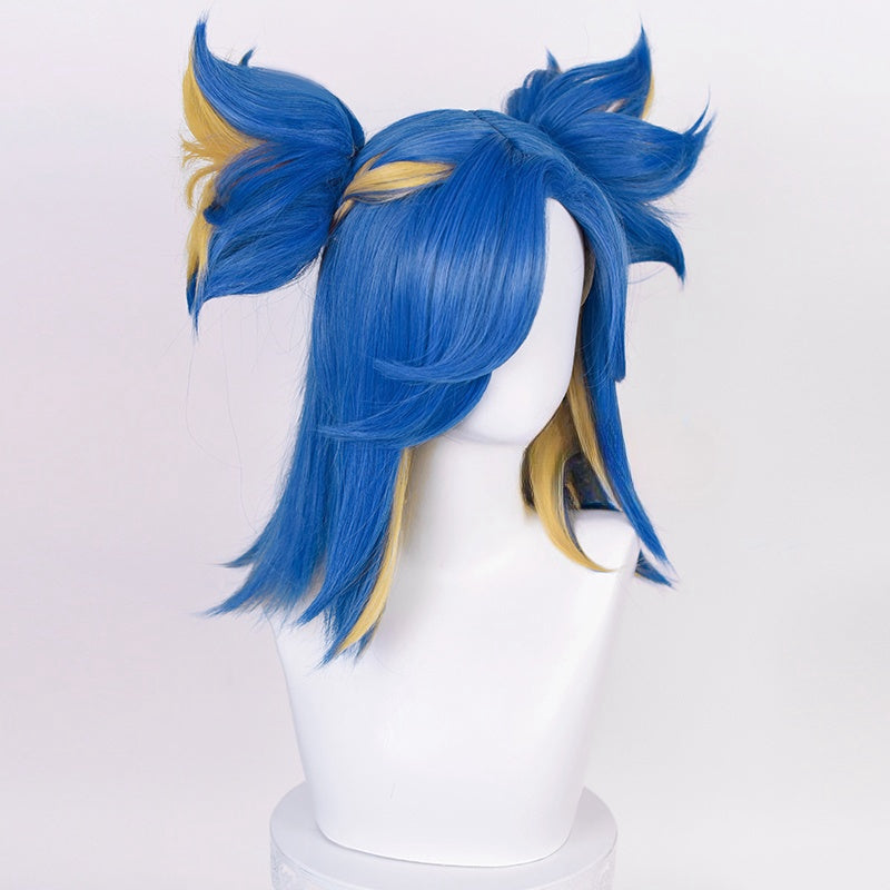 Valorant Neon Blue  Cosplay Wig