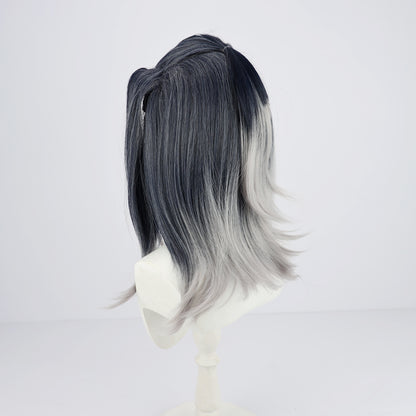 Valorant Fade Black to White Cosplay Wig