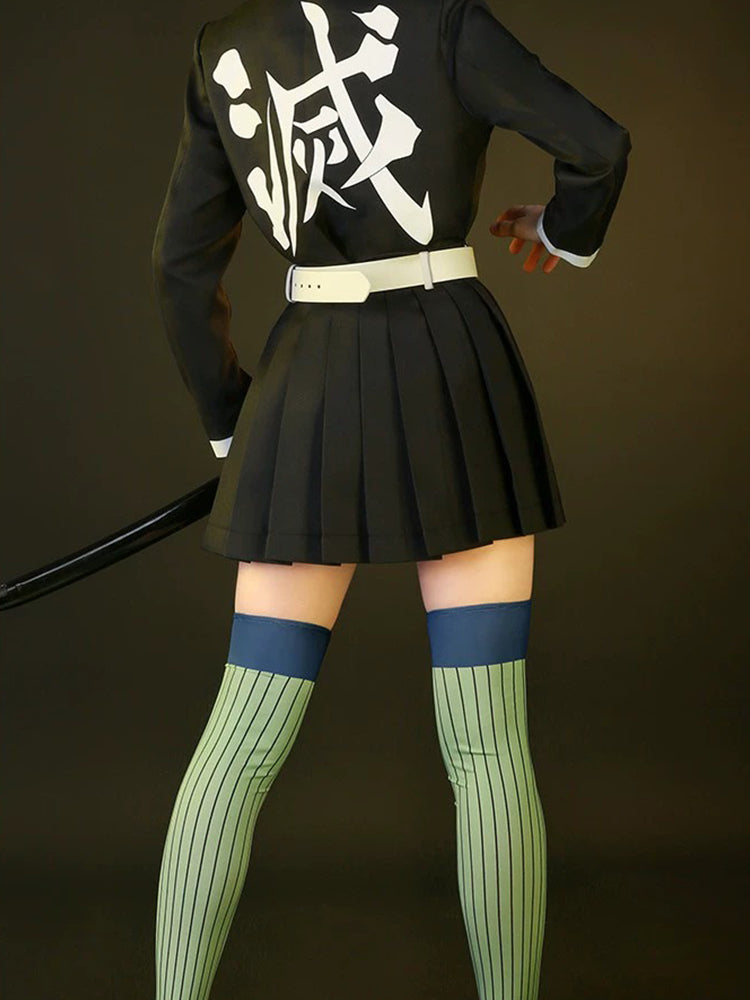 【In Stock】Demon Slayer: Kimetsu No Yaiba Mitsuri Kanroji Premium Version Cosplay Costume