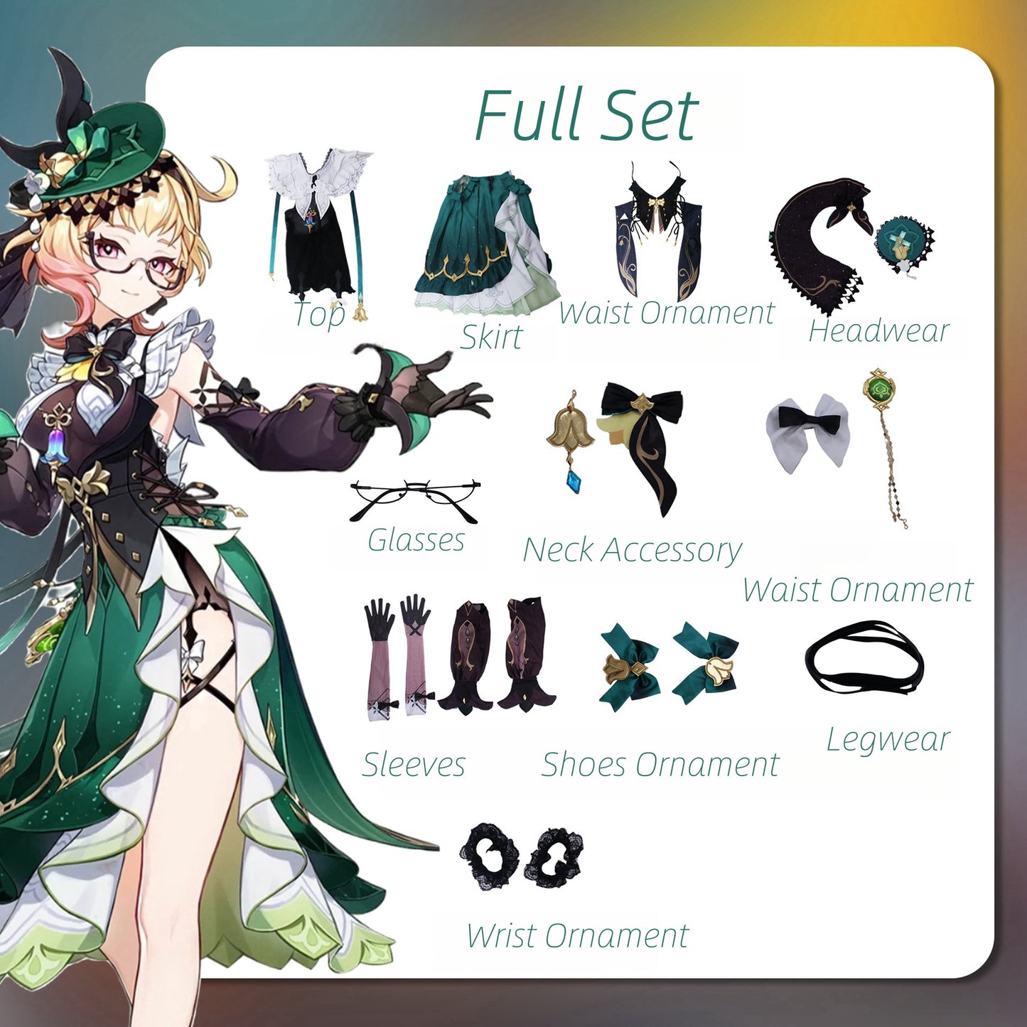 Genshin Impact Emilie Cosplay Costume