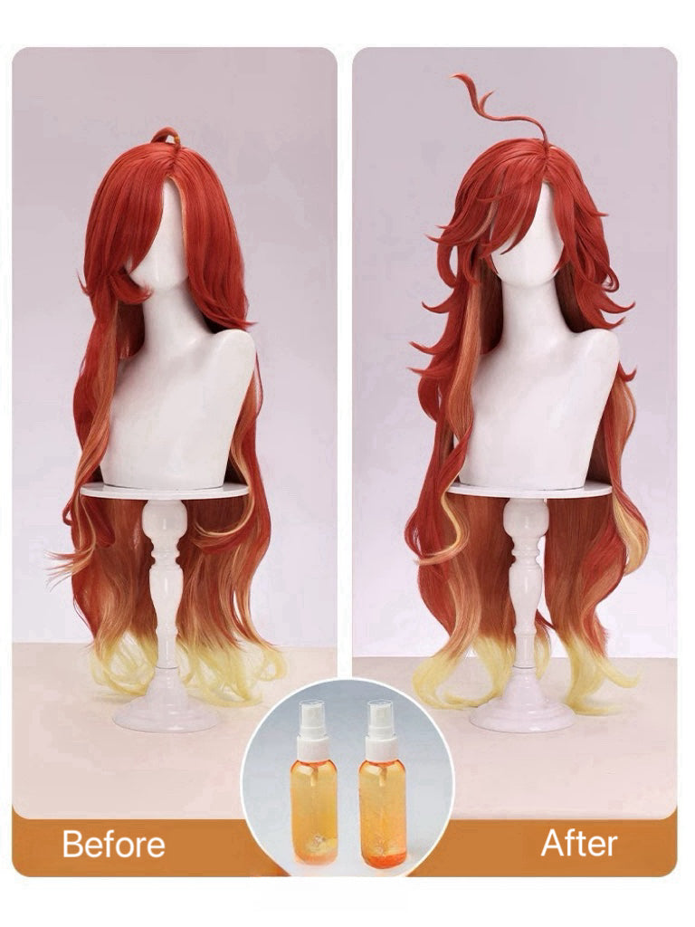 Genshin Impact Mavuika Cosplay Wig