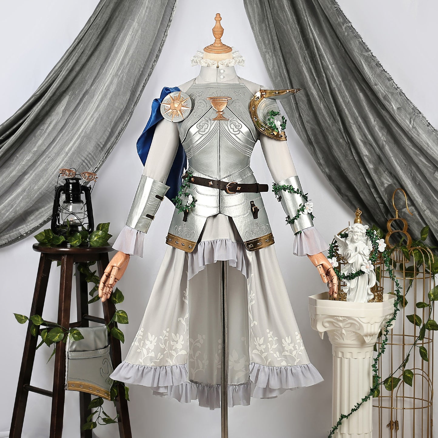 Identity V Ada Mesmer Psychologist The Silver Knight Cosplay Costume