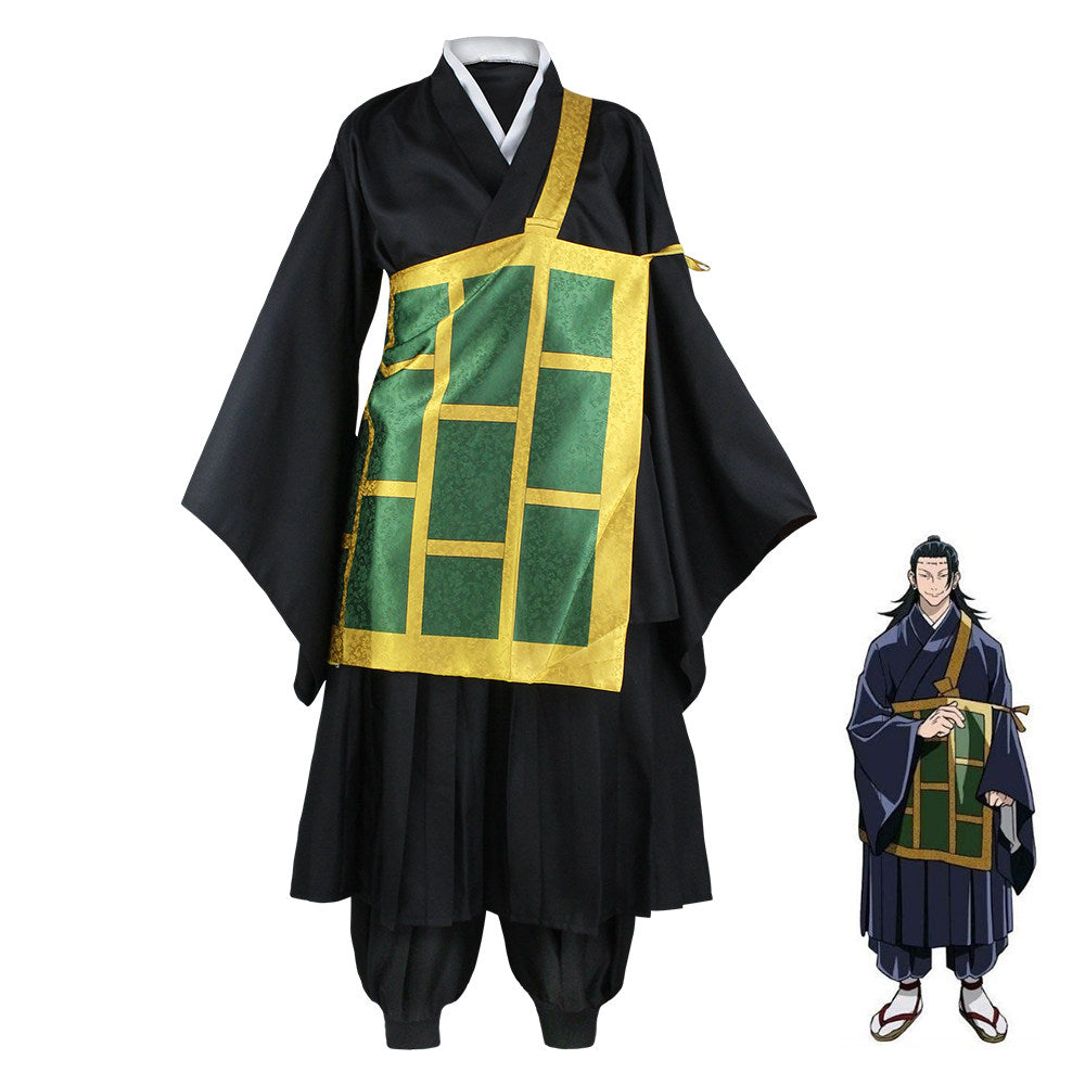 Suguru Geto Cosplay Costume – Jujutsu Kaisen Kesa Set in Black or Blue