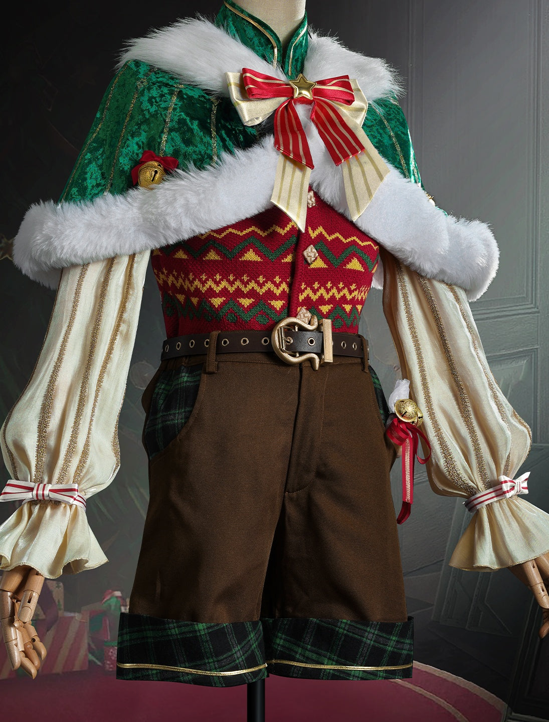 Identity V Painter Edgar Valden Cozy Christmas Eve Cosplay Costume